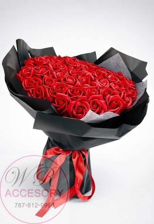 SLP-7344JH  Jumbo Rose Bouquet Red 1 pcs