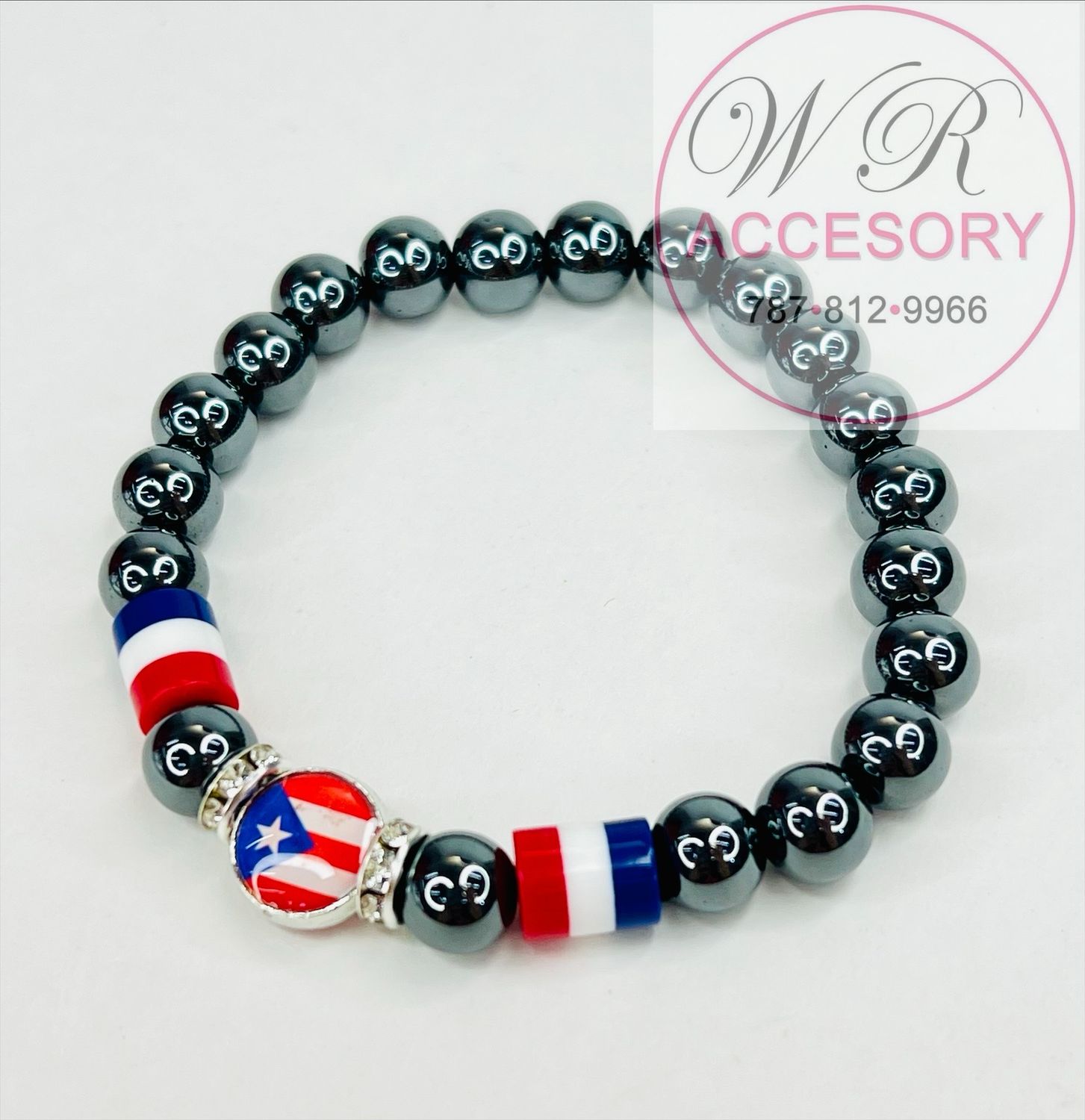 PBR1516PR Pulsera Puerto Rico 12pcs