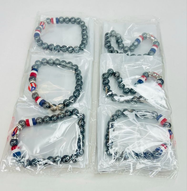 PBR1516PR Pulsera Puerto Rico 12pcs