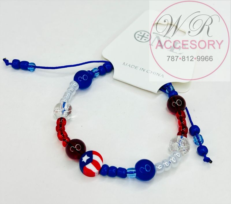 PBR1512PR Pulseras Puerto Rico 12pcs