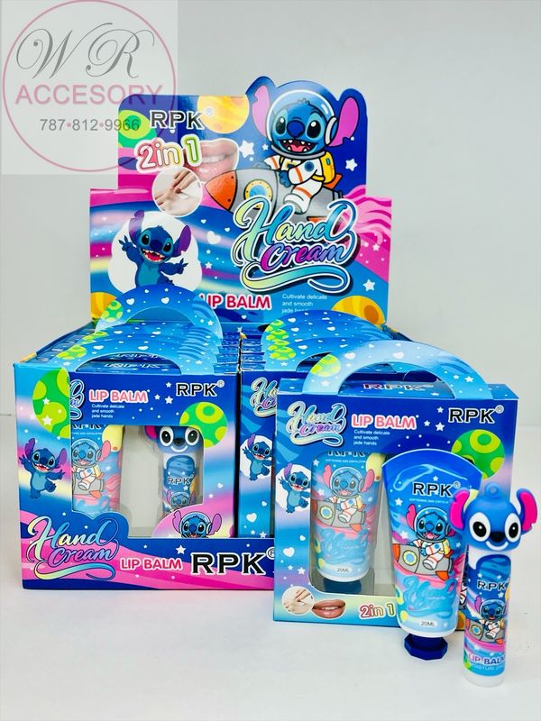 PCOS10122 Hand cream and lip balm 2 in 1 12Pcs 