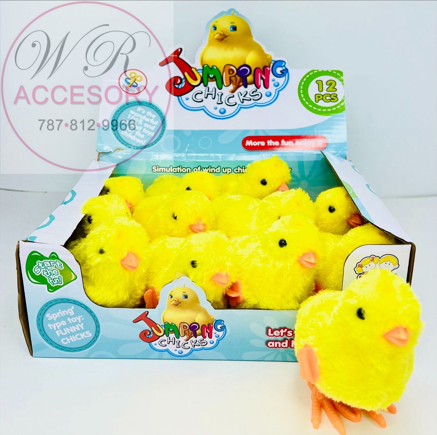 TFT-568-4  jumping chicks 12Pcs 