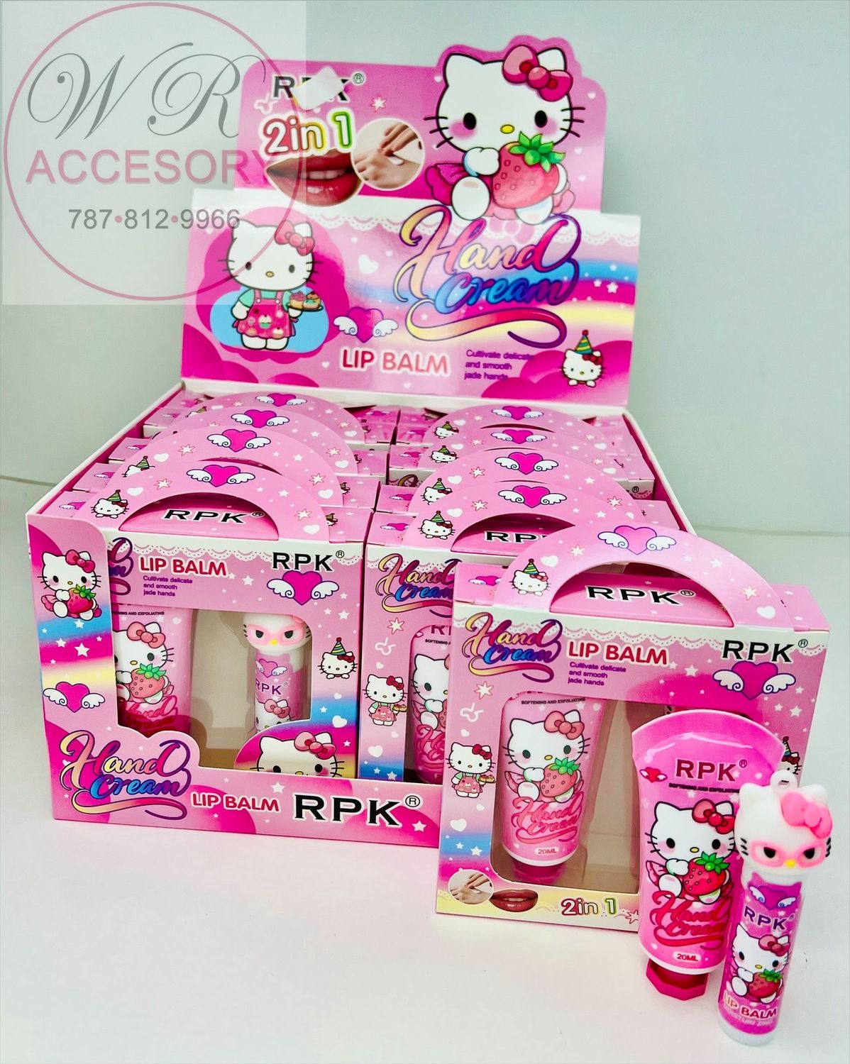 PCOS 10121 Hand cream and lip balm 2 in 1 12Pcs 