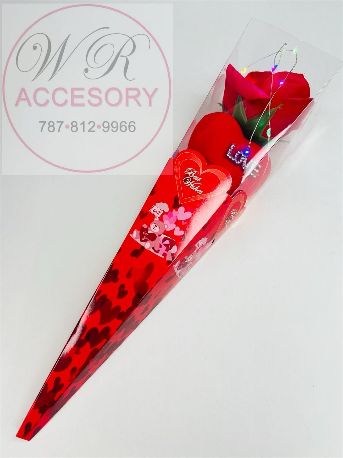 SLP-7563 Flor de corazón 12Pcs 