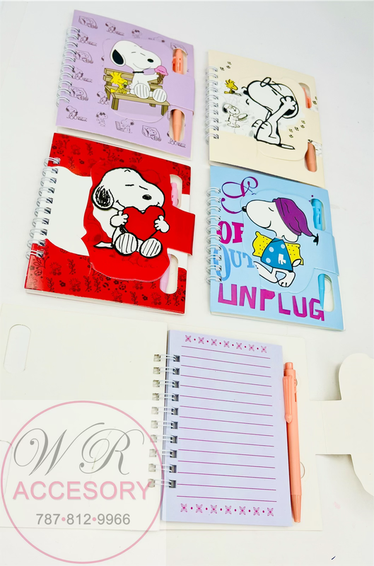 ANV-0082 Libretas mini + bolígrafo 12Pcs