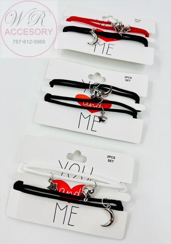 RBT-2081R pulseras matching 2 in 1   12pcs 