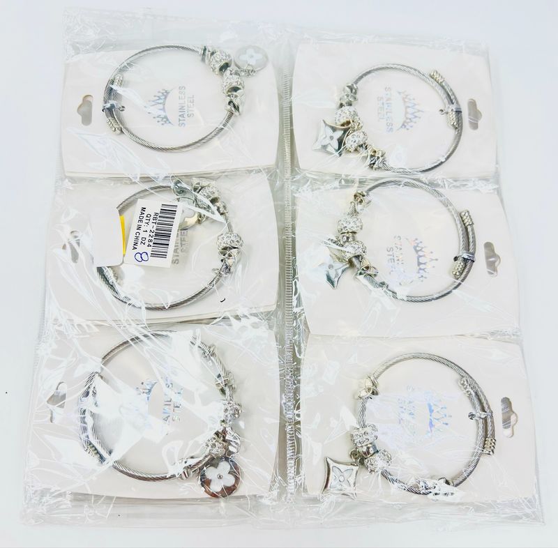 RBT-2284 pulseras stainless steel 12pcs