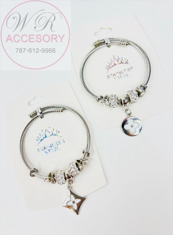 RBT-2284 pulseras stainless steel 12pcs