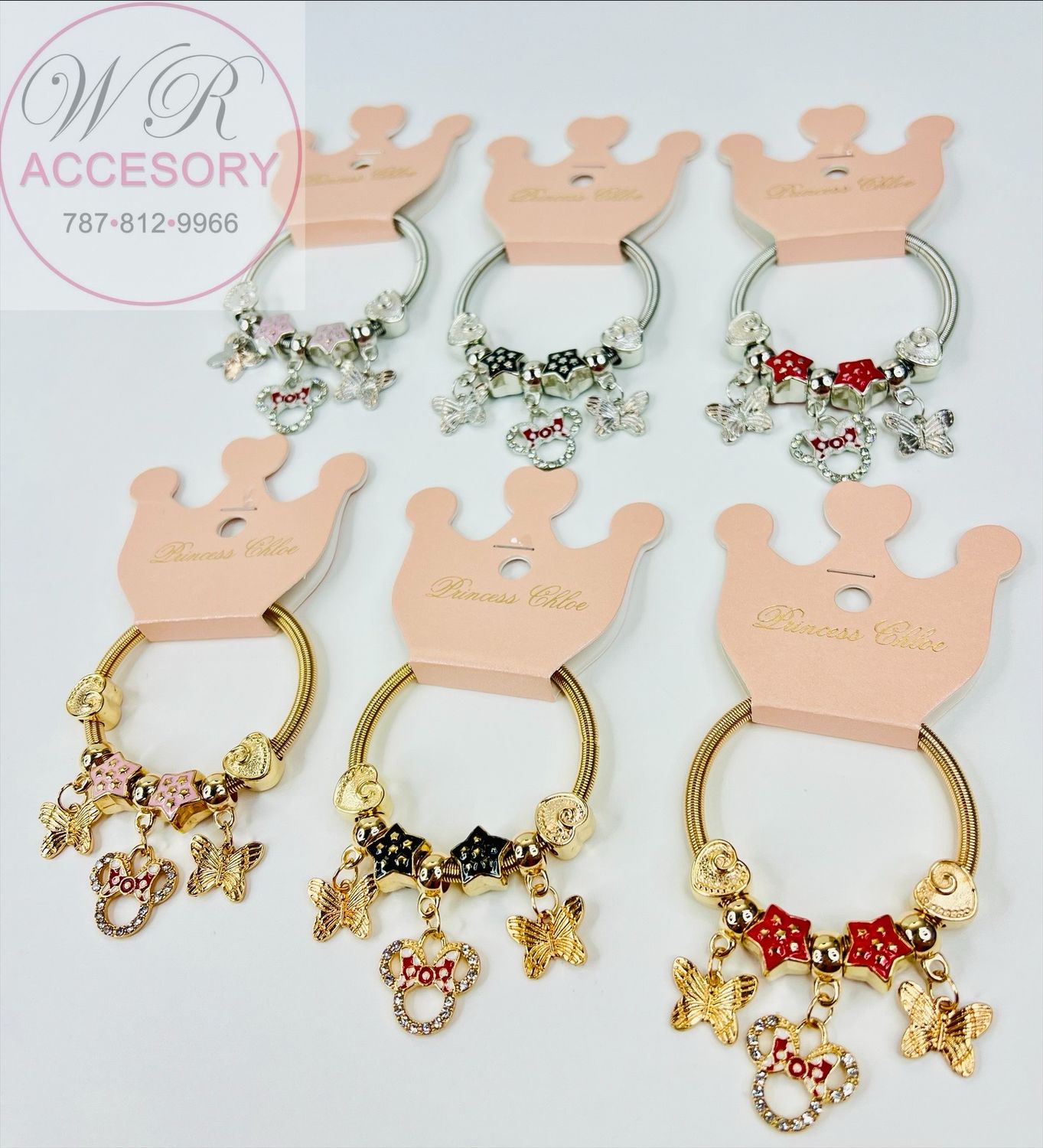 RBT-2378R pulseras niñas 12pcs