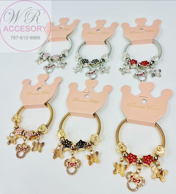 RBT-2378R pulseras niñas 12pcs