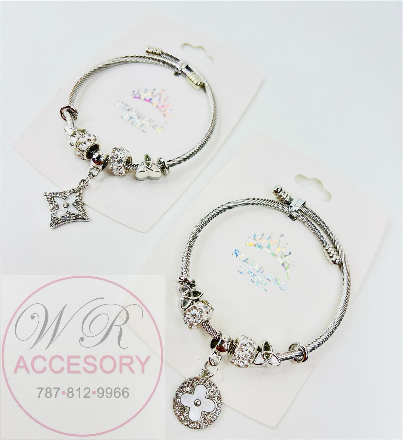 RBT-2283 pulseras stainless steel 12pcs
