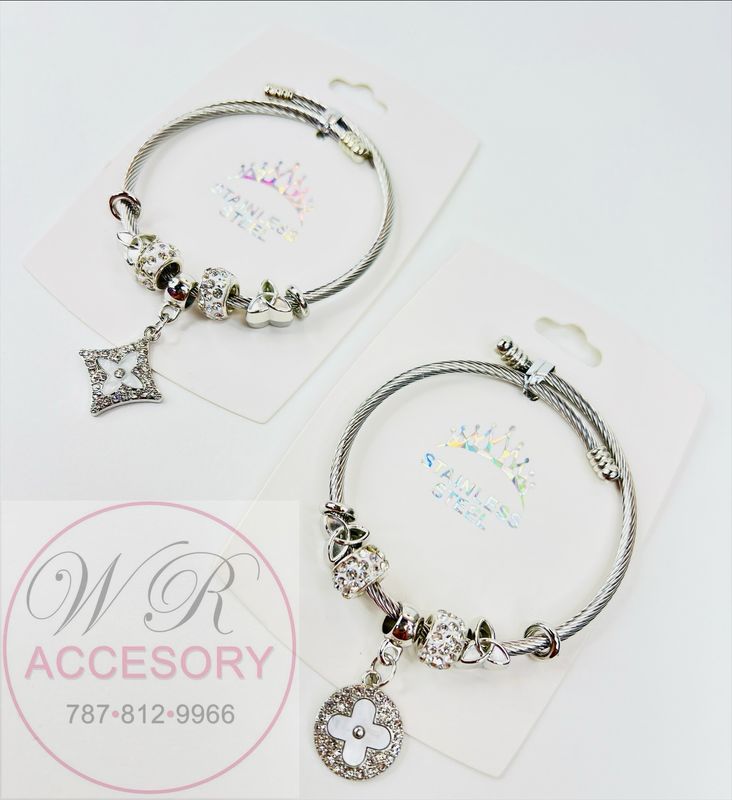 RBT-2283 pulseras stainless steel 12pcs