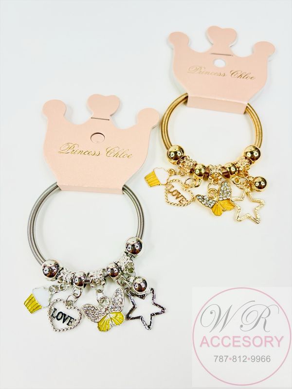 RBT-2388R pulseras niñas 12pcs 