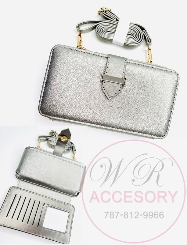 W2346 PEWTER  Wallet Viajera