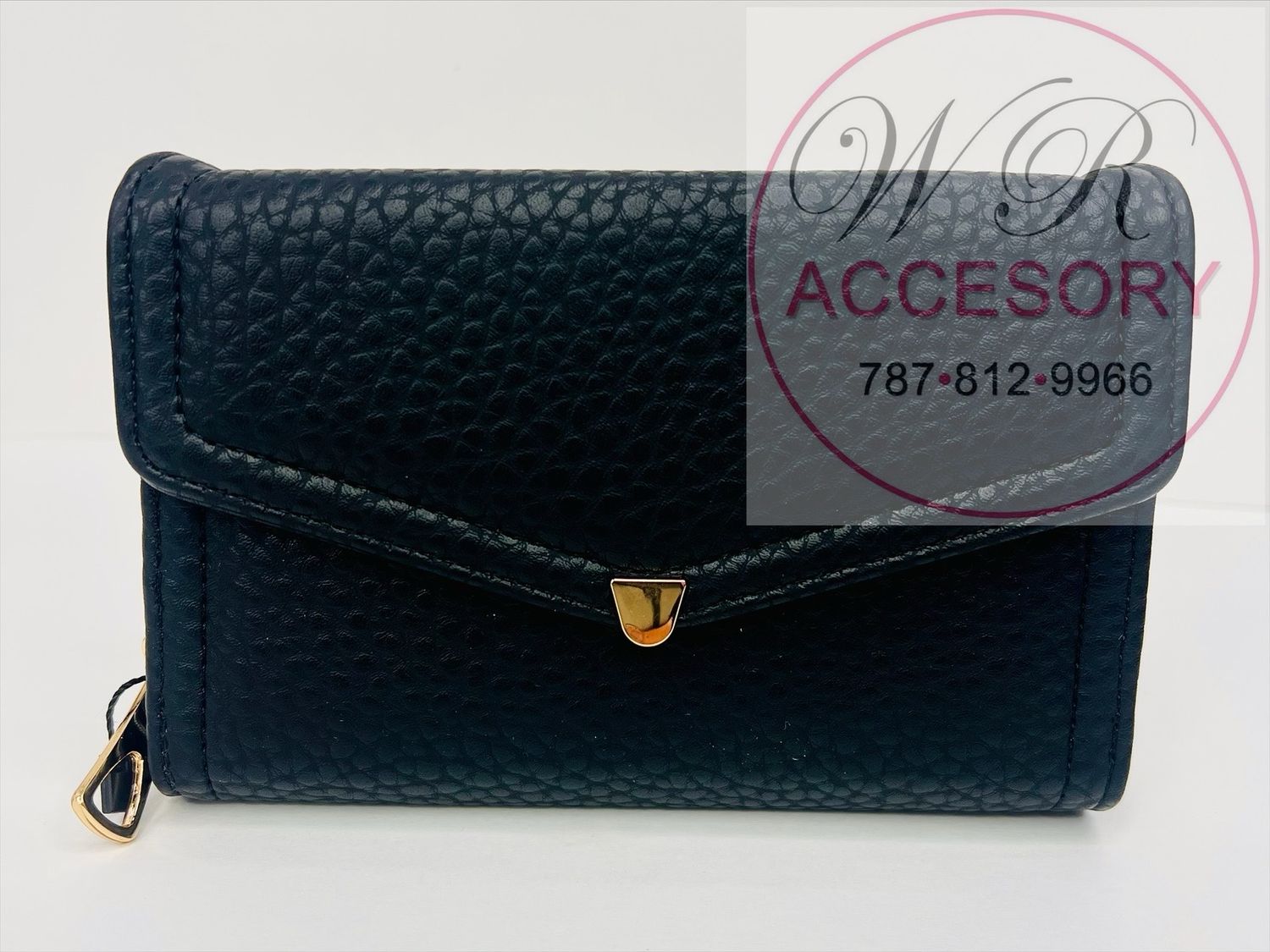W2420 BK BLACK wallet de dama 