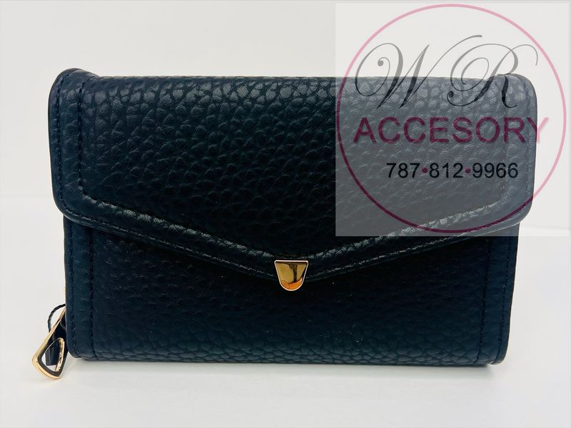 W2420 BK BLACK wallet de dama 