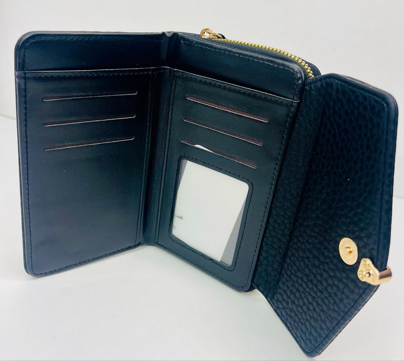 W2420 BK BLACK wallet de dama 