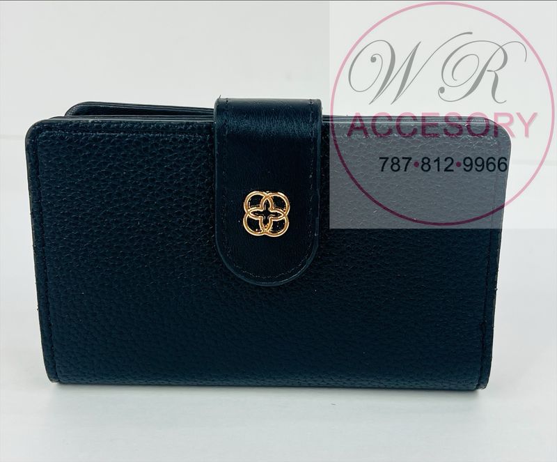 W2037 BK BLACK wallet de dama 