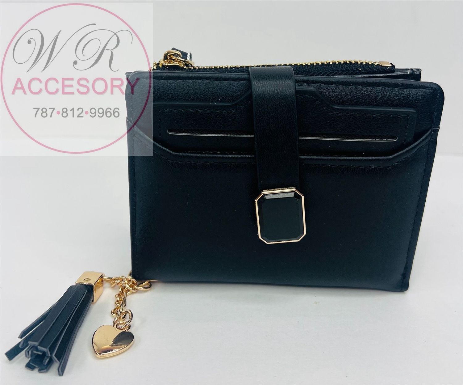 W2429 BLACK wallet de dama 