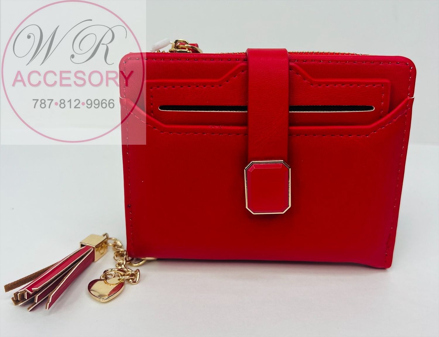 W2429 RED wallet de dama 