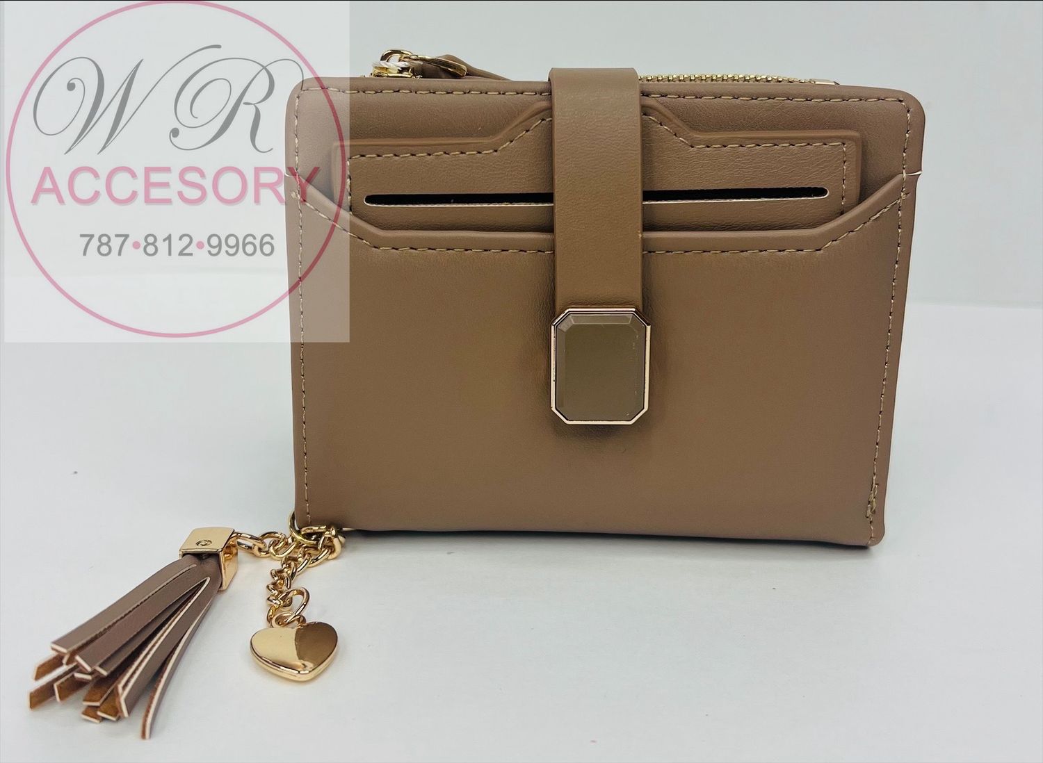 W2429 TAUPE wallet de dama 