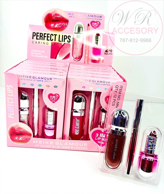 RCS-0905 Lip gloss &amp; lip liner &amp; lipstick 12pcs 