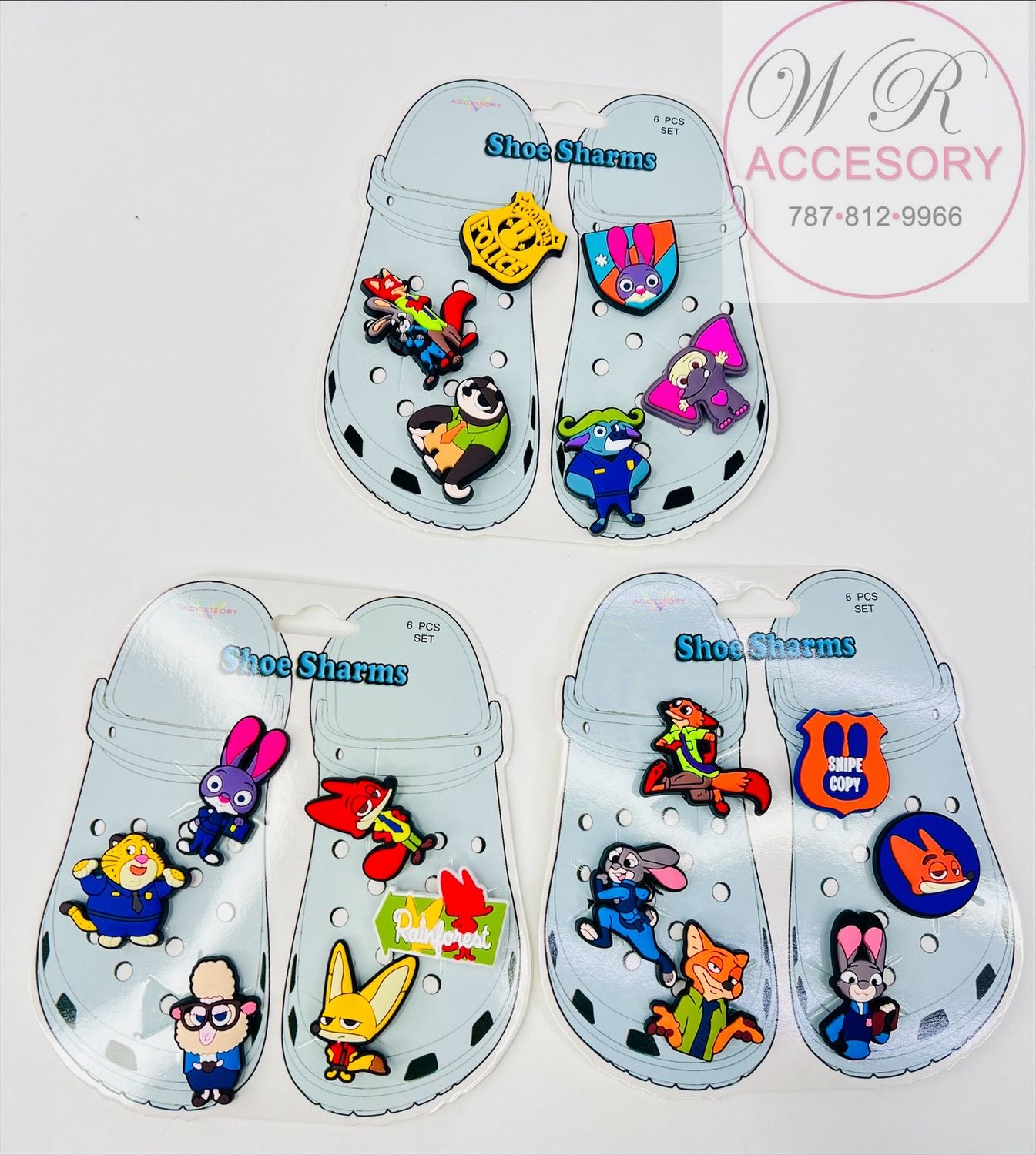 RNT-1548 shoe sharms 12pcs