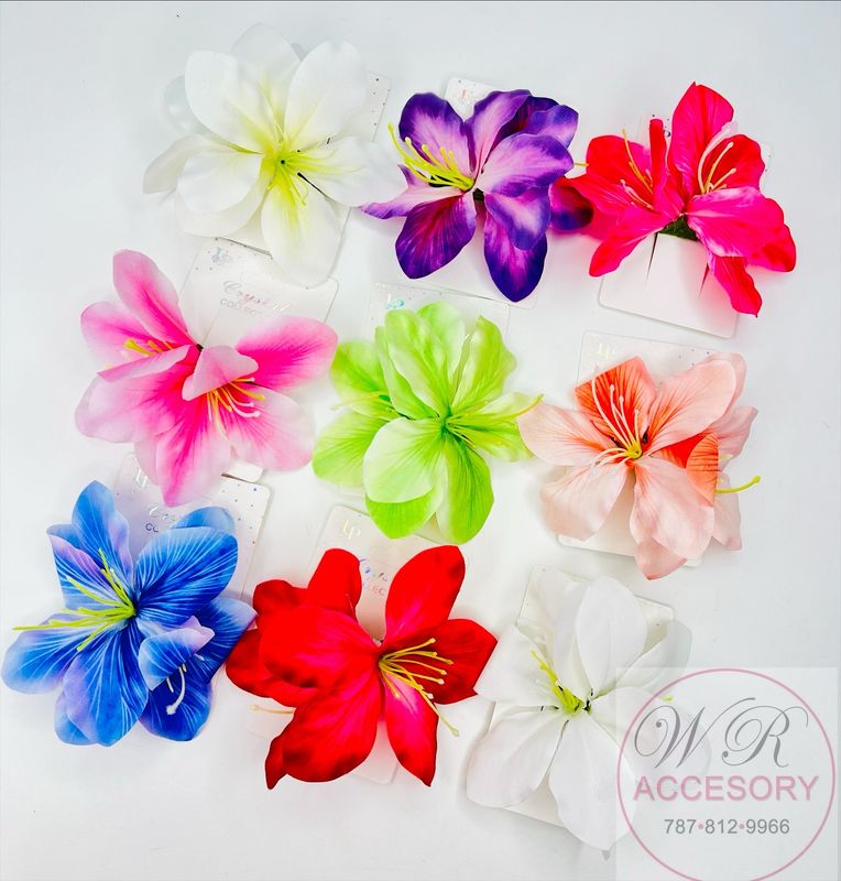 YCP-3893 Hebillas de flor 12pcs