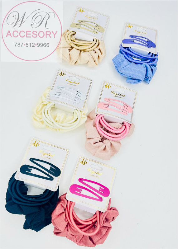YHS-2221NP moños más pinches 12Pcs 