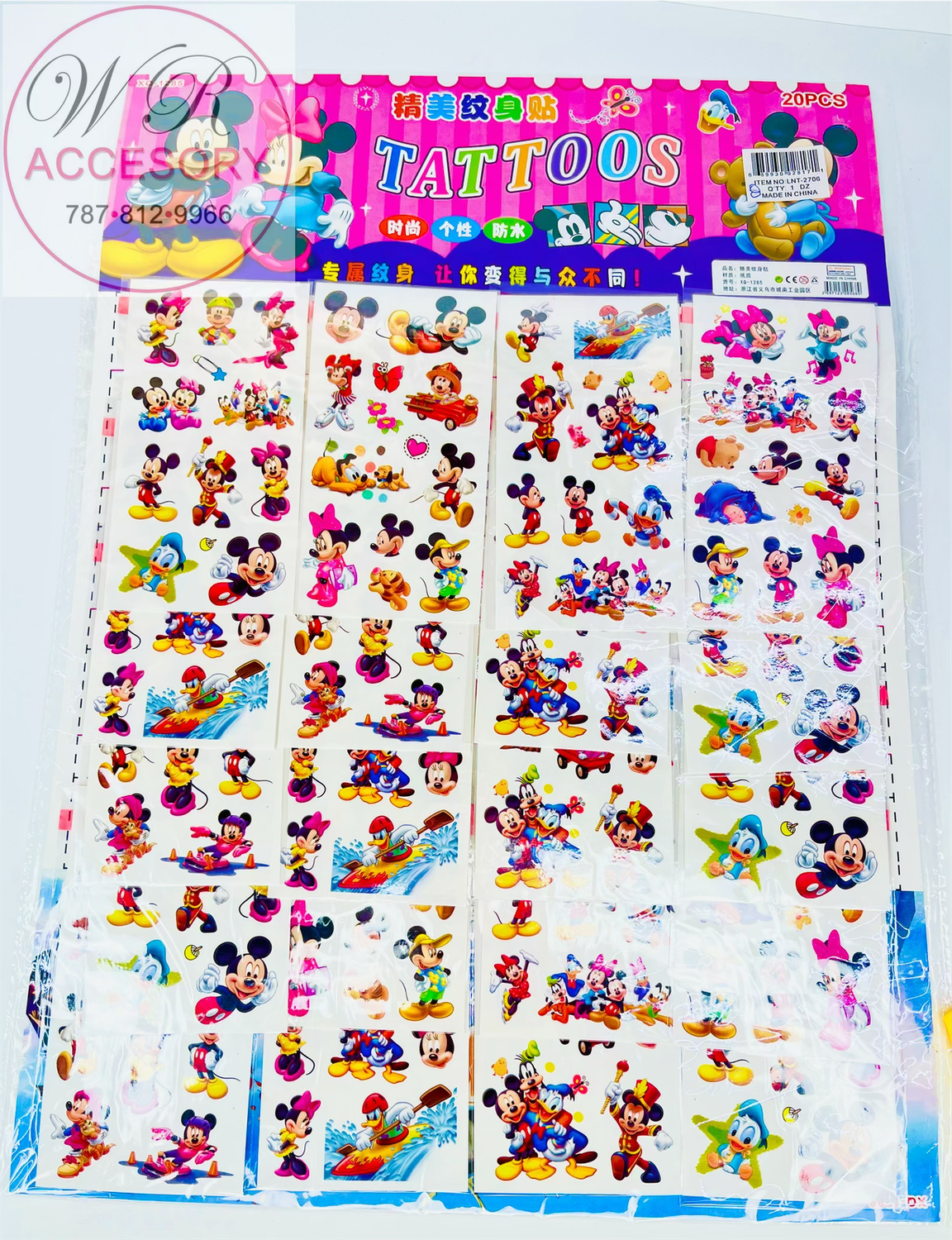 LNT-2706 Tattos 12Pcs 