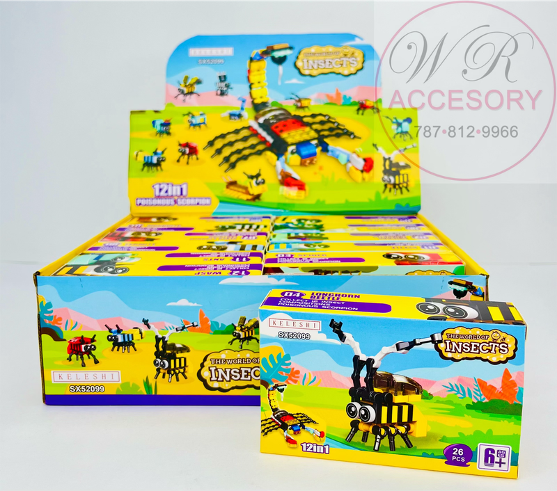 LNT-2697 insect lego 12Pcs 