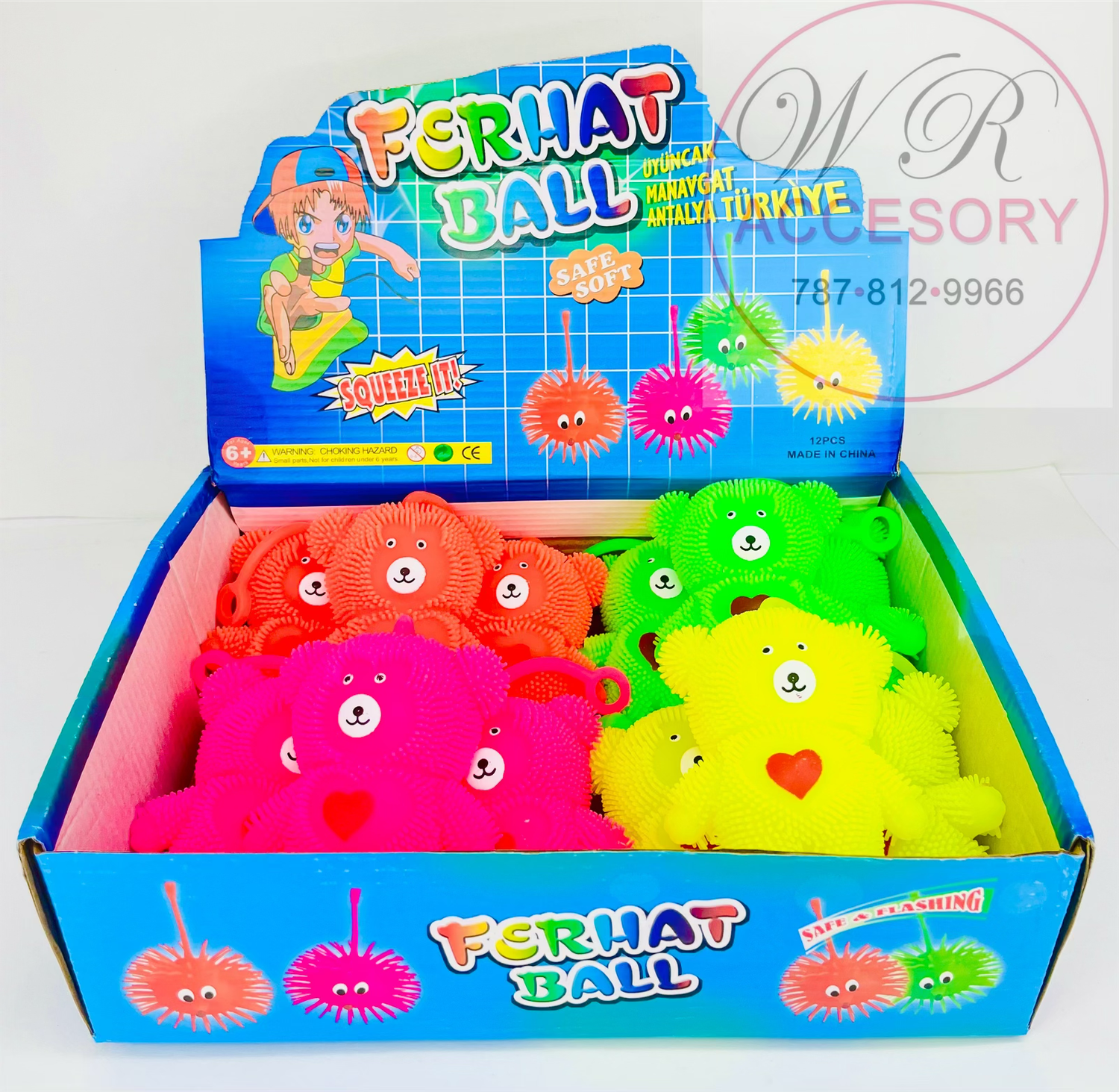 ETC-3082 Flashing ball 12pcs 