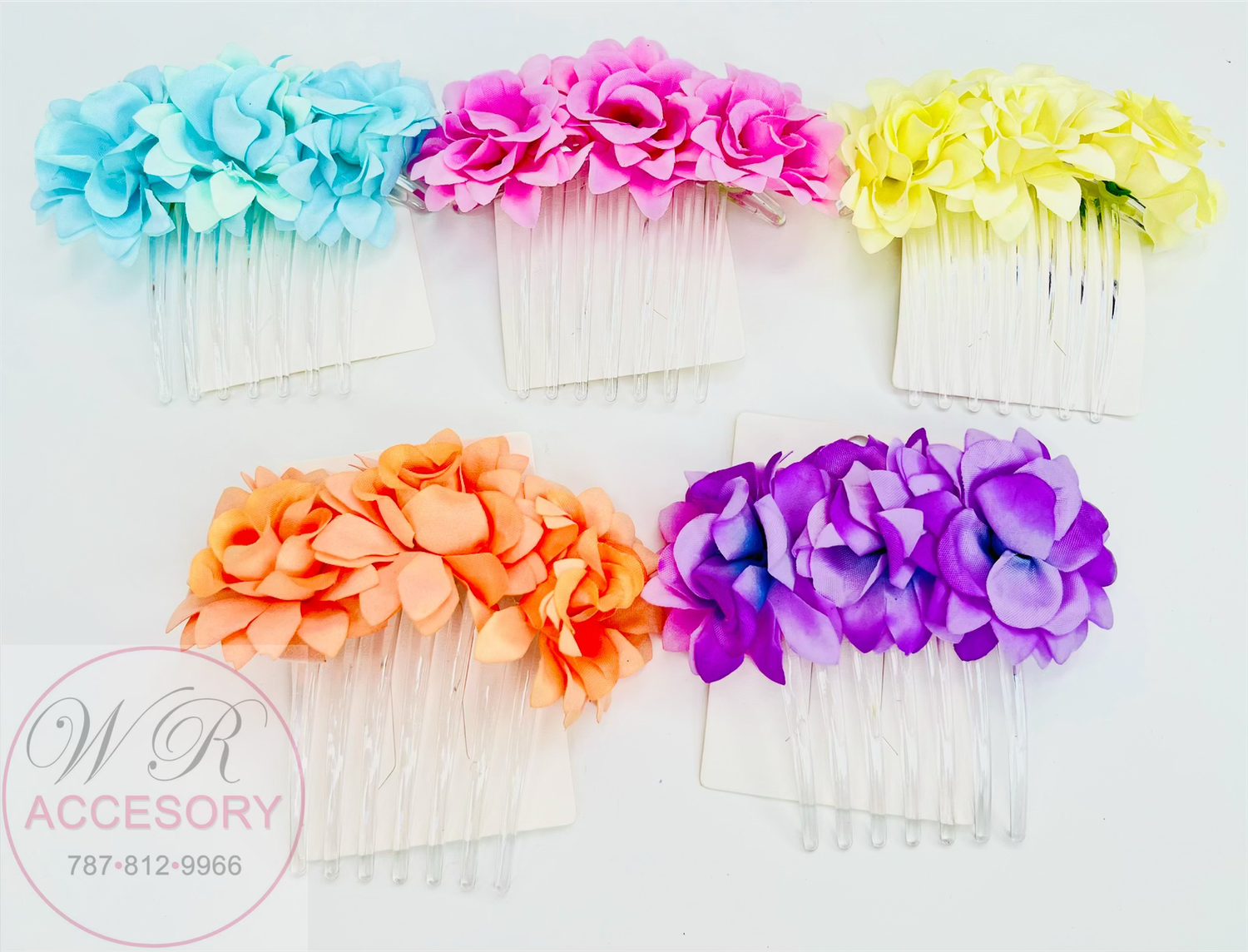 CM6156036 Peinetas de flores 12Pcs 