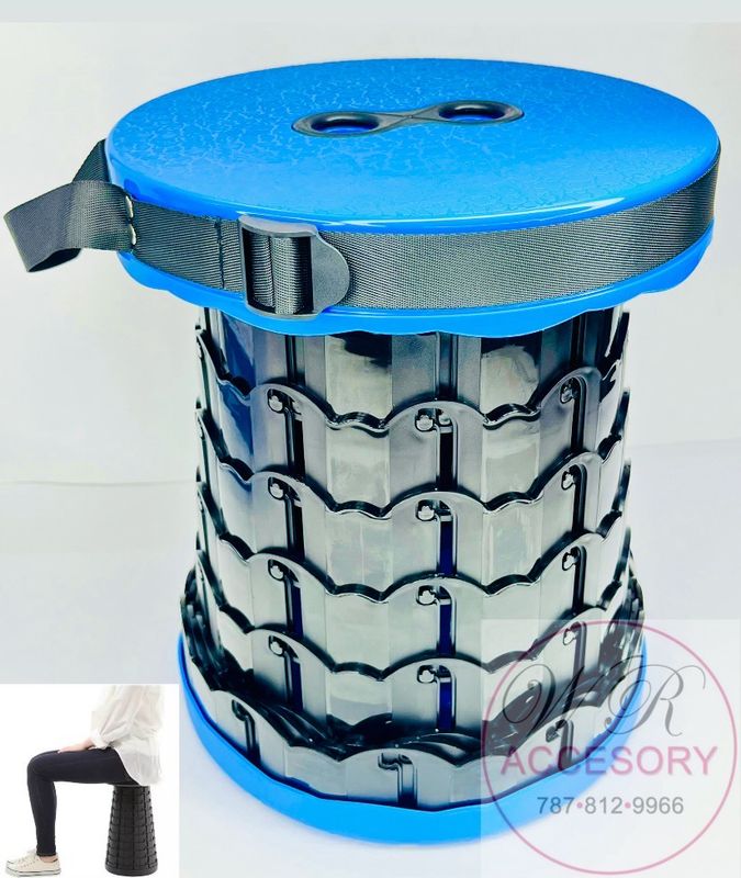 1512 Azul Telescopic stool 1pcs