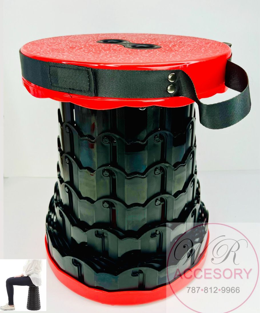 1512 Rojo Telescopic stool 1pcs