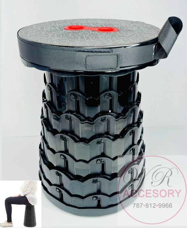 1512 Negro Telescopic stool 1pcs 
