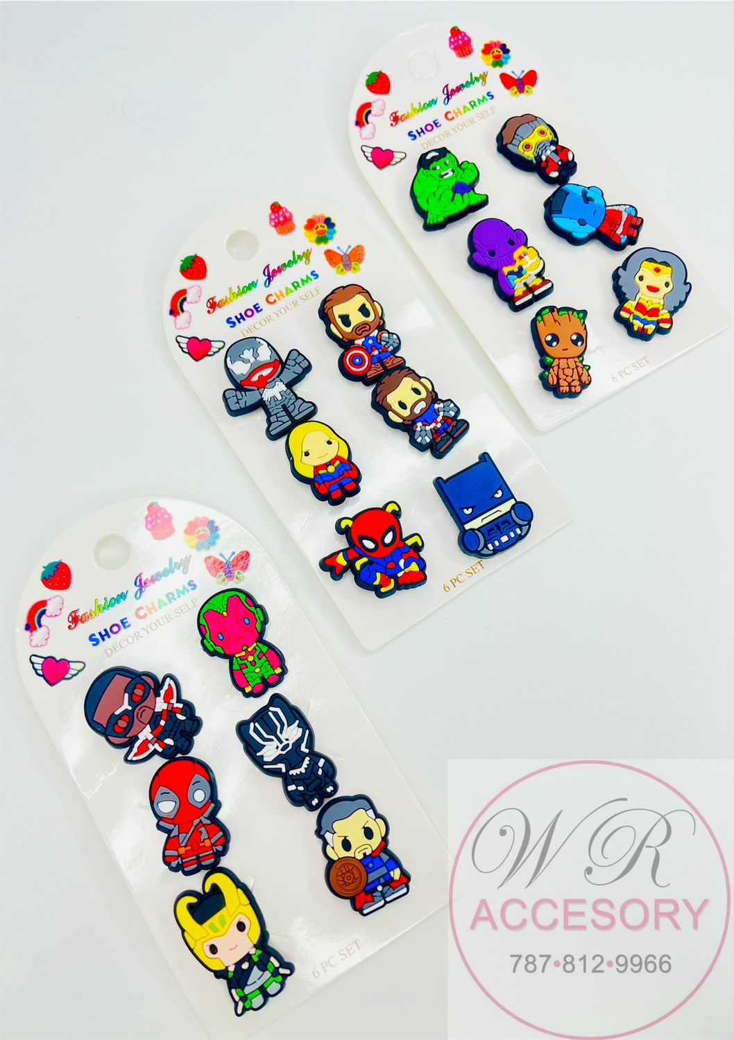 YNV-1599 Shoe Charms 12Pcs 