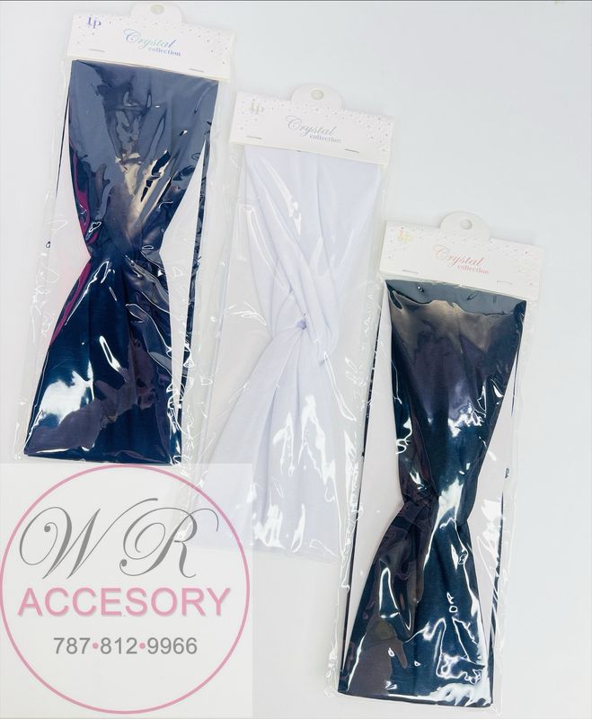 YHR-1146BWN Bandas para el Cabello 12 pcs 