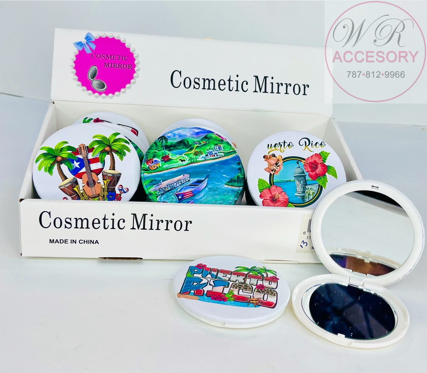 SCS-0744 cosmetic mirror 12Pcs