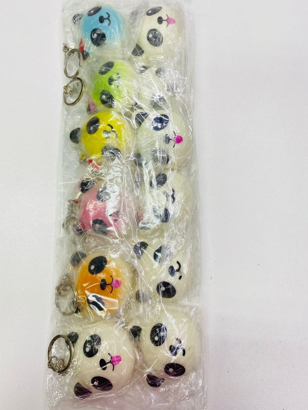 DKC-0176 Llavero Panda Squishy 12 pcs