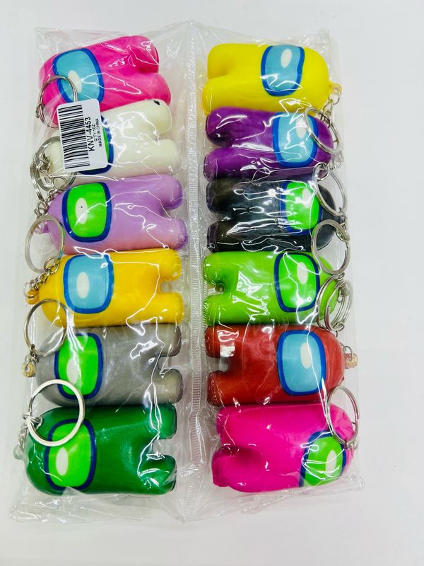 KNV-4453 Llaveros Squishy Among-us 12 pcs