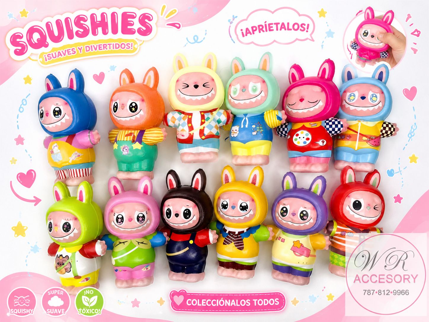 SNT-2277 / SNT-2278 Squishy doll 12 pcs