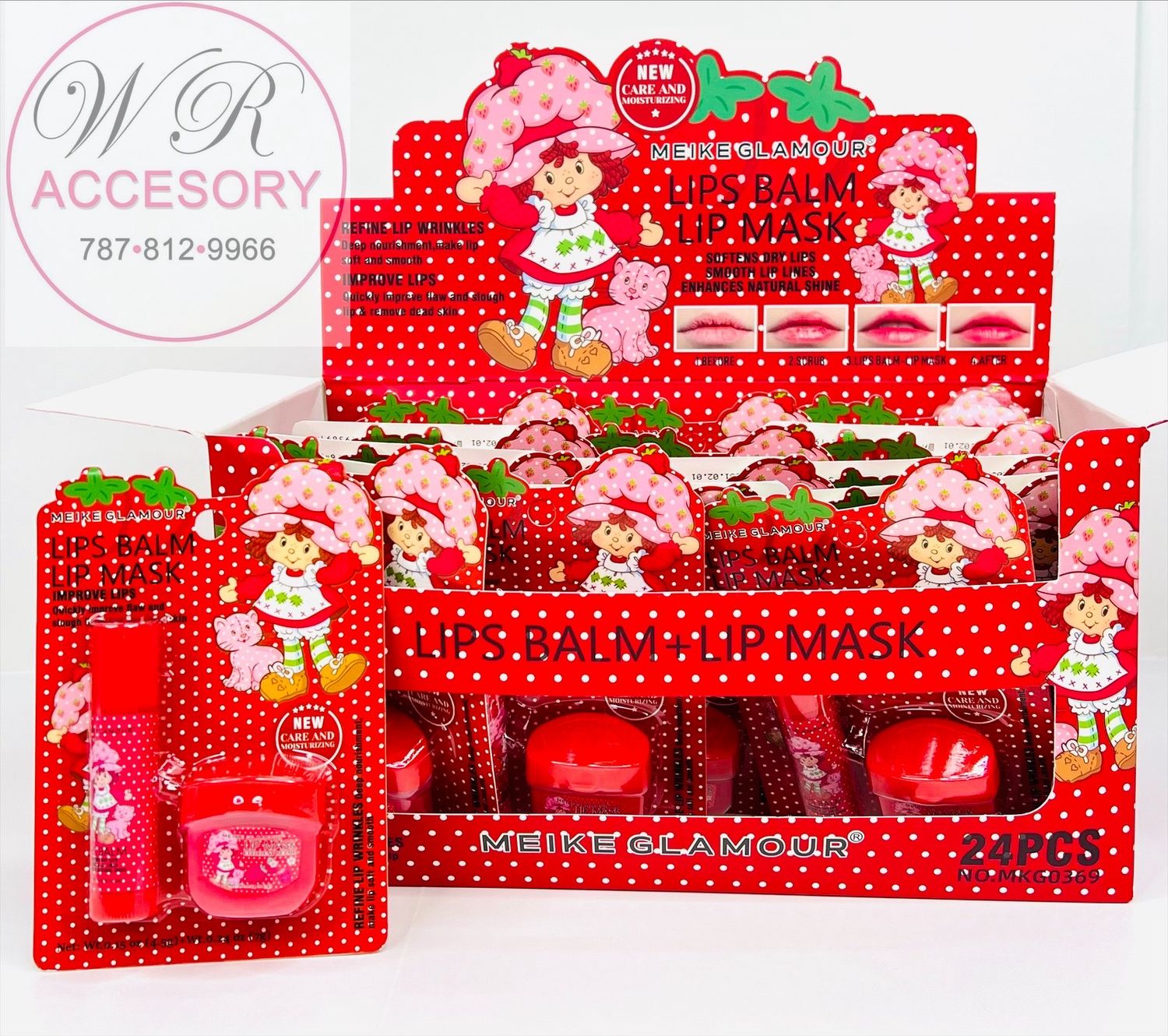 RCS-1049 Lip balm and lip mask 24 pcs