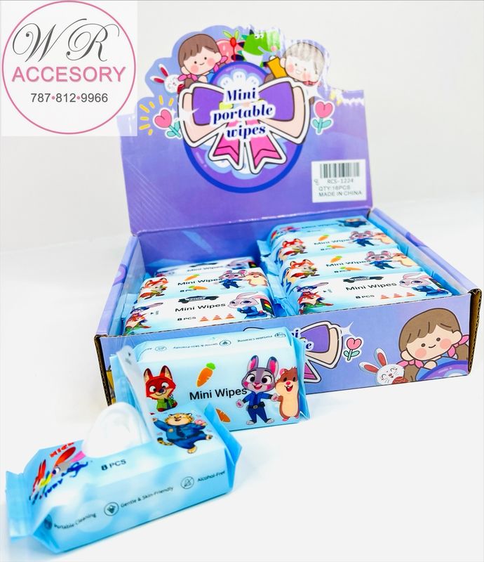 RCS-1224 Mini portable wipes 16pcs 