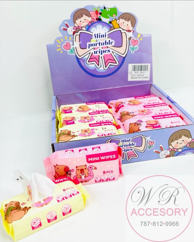 RCS-0657 mini portable wipes 16pcs 