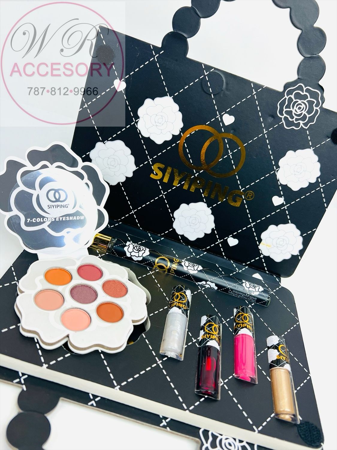 LCS-0837 lip gloss, eyeshadow and perfume set 1set