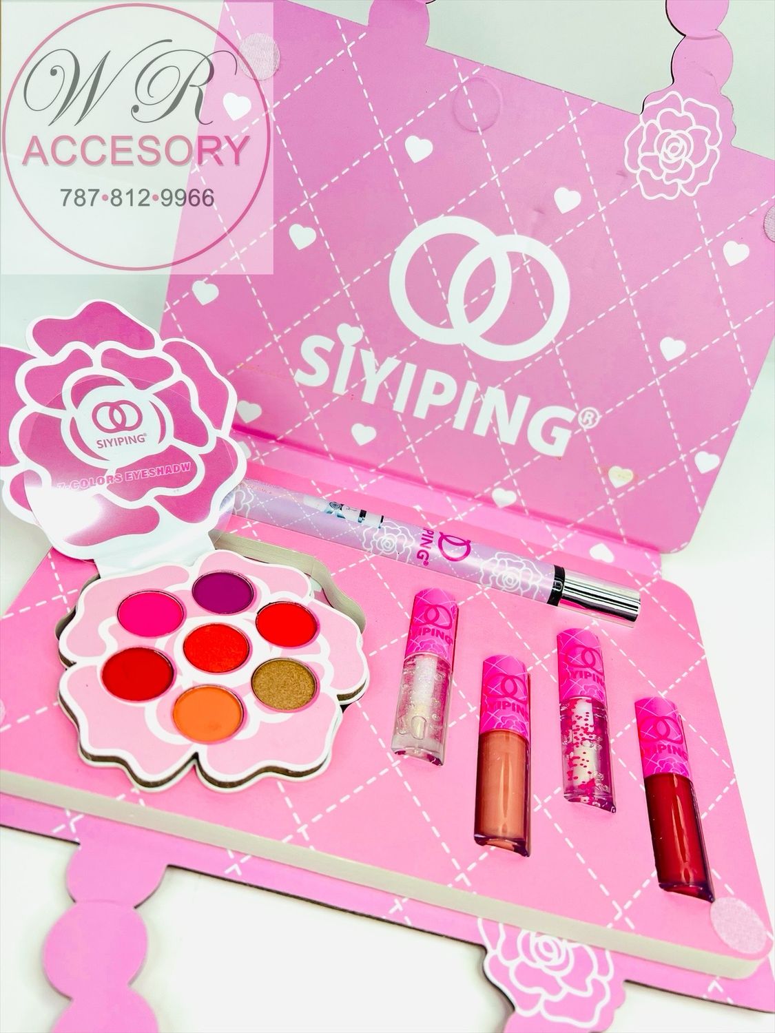 LCS-0836 lip gloss, eyeshadow and perfume set 1set
