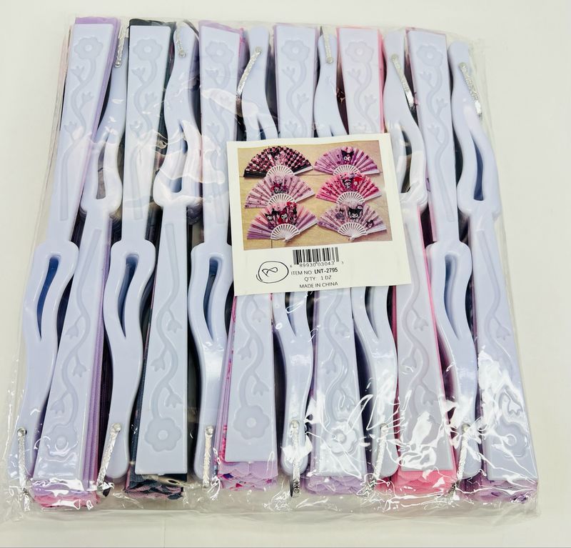 LNT-2795 Abanicos de mano 12pcs 