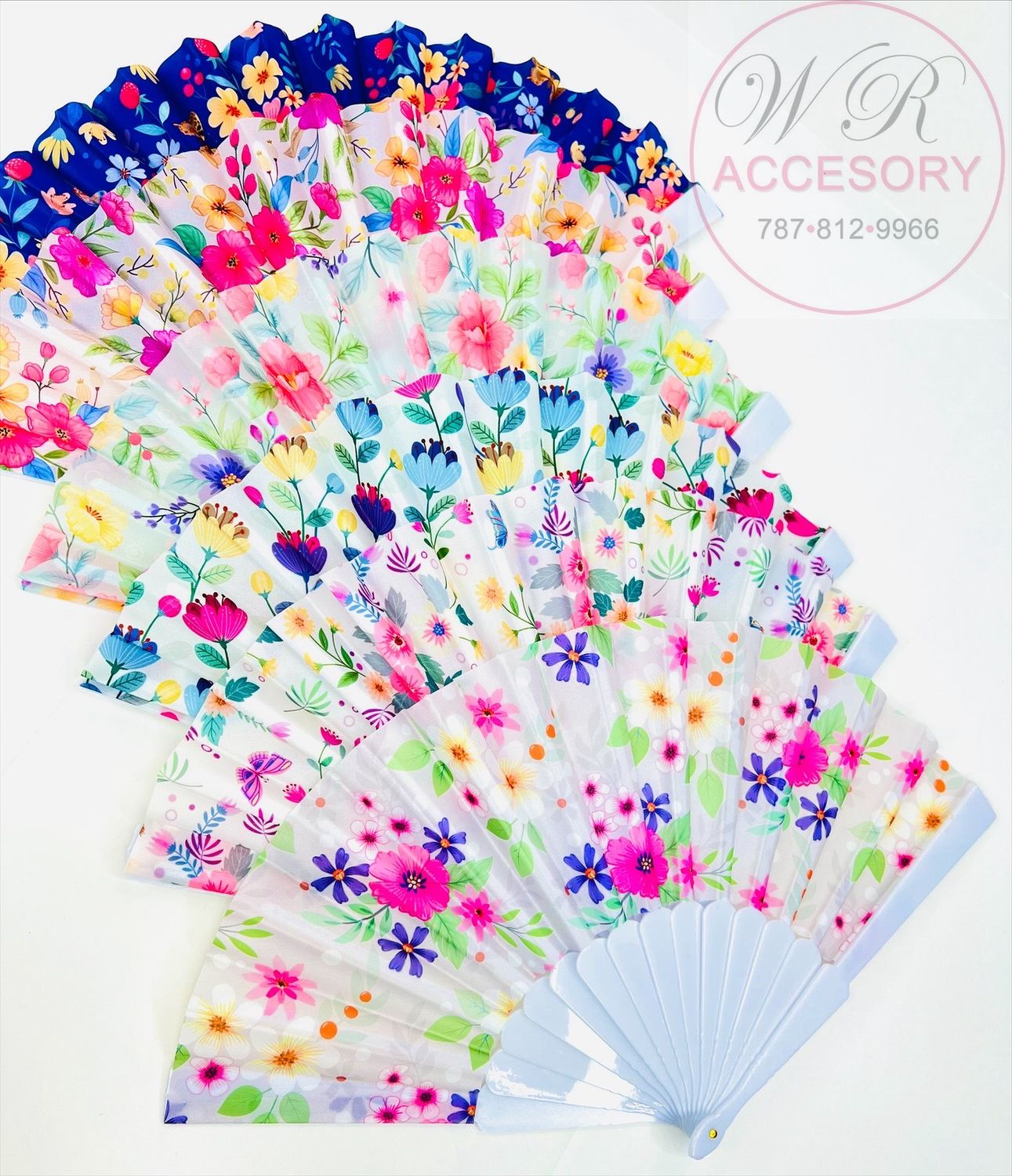 LNT-2787 Abanicos de mano 12pcs 