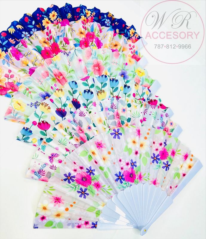 LNT-2787 Abanicos de mano 12pcs 